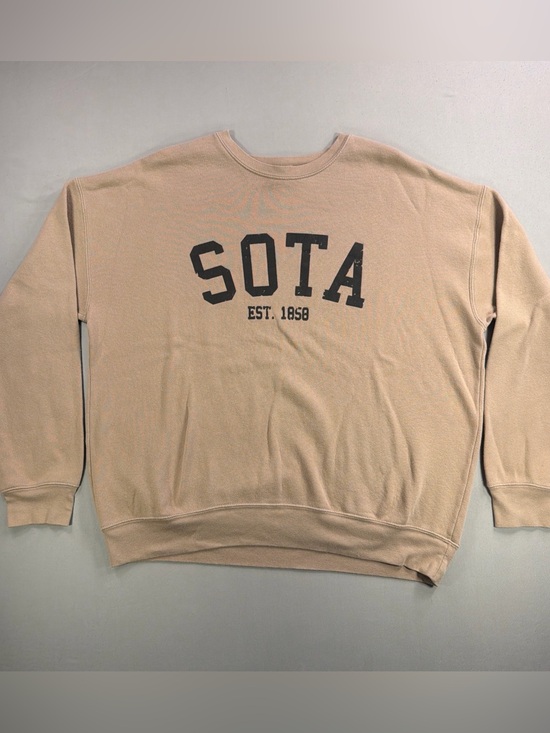 Sota Sweaters - Sota Crewneck Oversized Sweatshirt in Beige - Relaxed Everyday Pullover